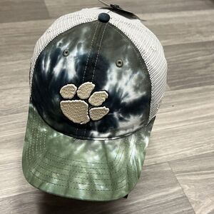 Clemson Tigers Camo‎ Tie Dye Hat Green Gold Baseball Cap Logo Embroidered NCAA